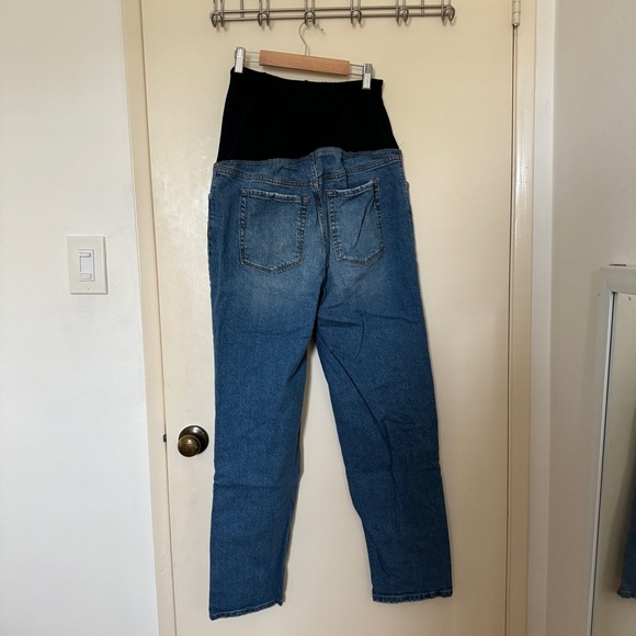 Isabel Maternity Ingrid & Isabel med Wash over belly 90s straight maternity jean - Picture 7 of 8